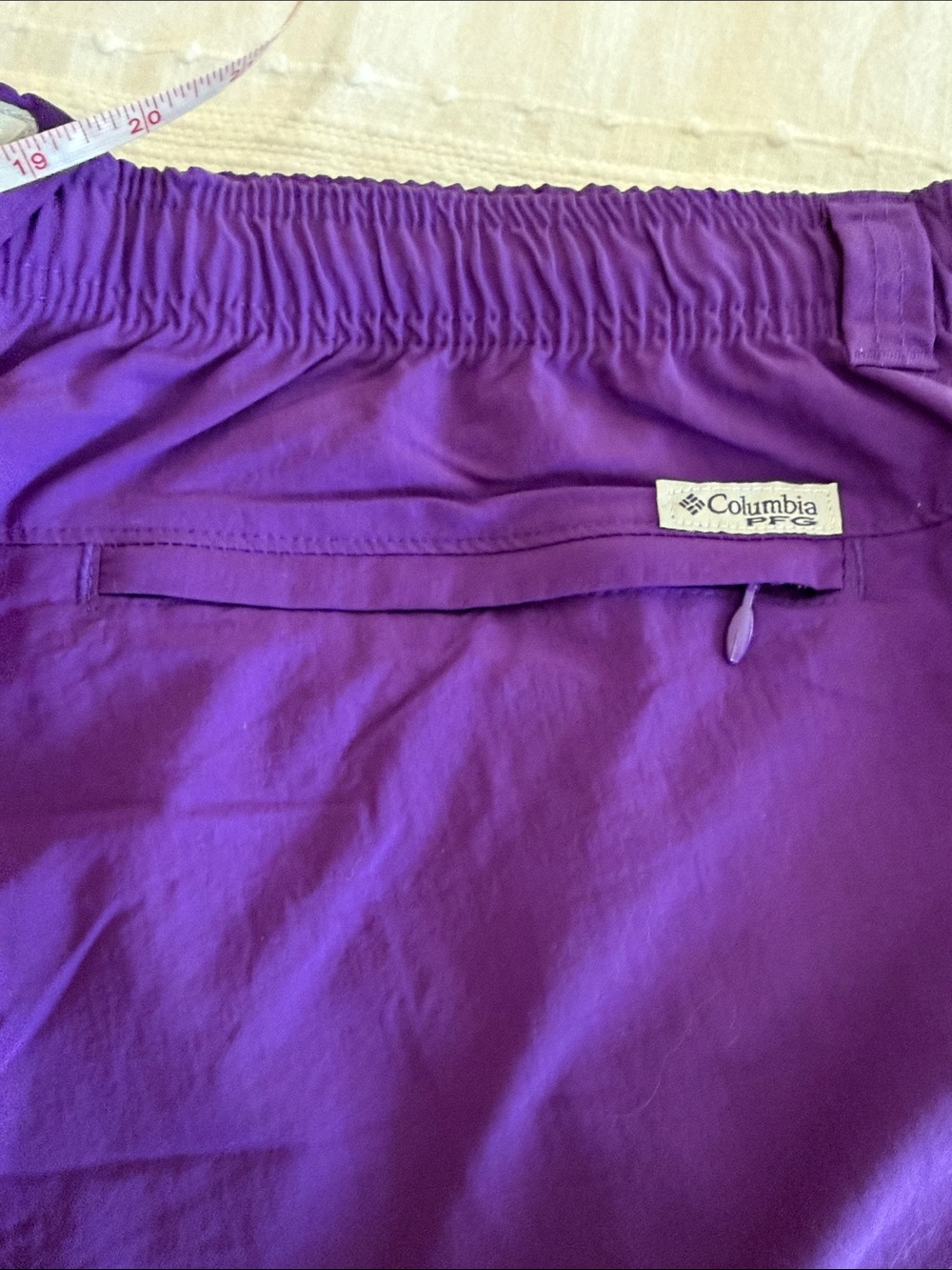 Columbia PFG Women's Purple Elastic-Waist Shorts,  XL - NEW WITH TAGS - Picture 6 of 10